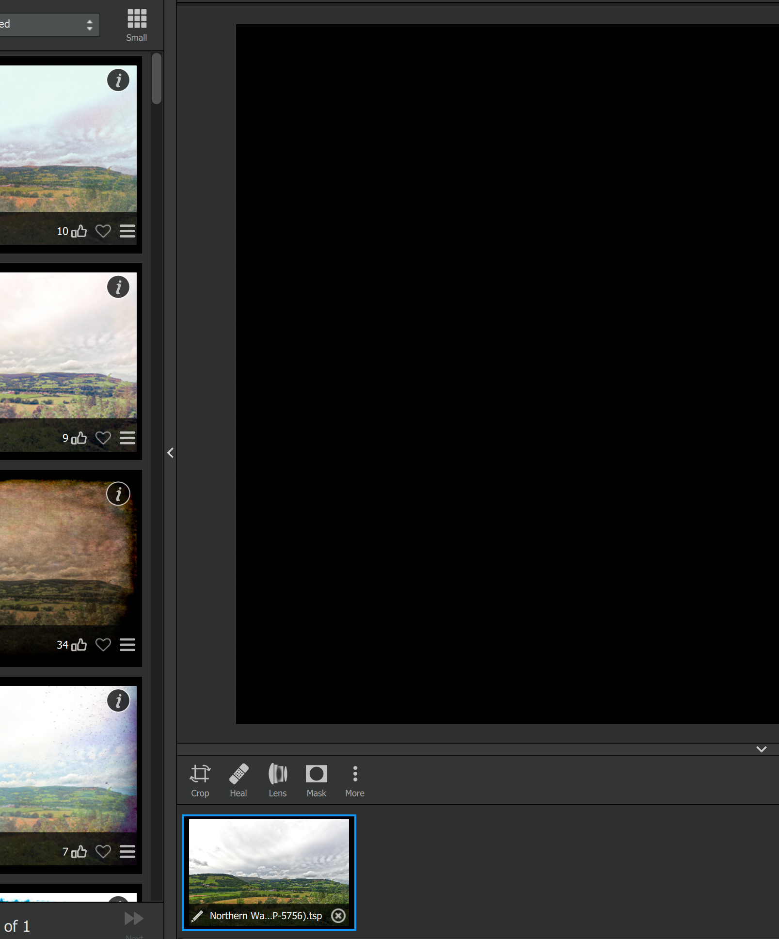 Opening .TSP Project File Renders Blank Image Product Technical